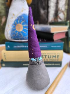 Photo de l'article Gnominet apprenti sorcier - chat gris