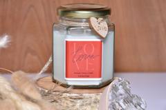 Photo de l'article Bougie artisanale St-Valentin "Patchouli"