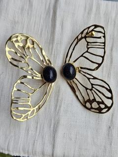 Photo de l'article Boucles d'oreilles papillon améthyste