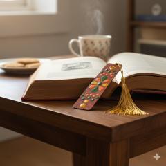 Photo de l'article Marque-page en bois S - Dot Art - Éclat Solaire