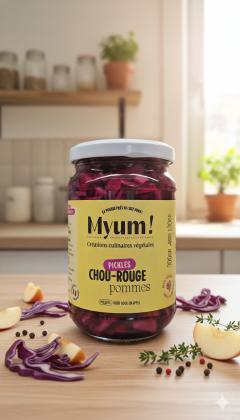 Pickles de chou rouge & pommes Myum deCoraline – productrice artisanale belge, condiment fait main idéal pour raclette, plateau fromages ou sandwich gourmand disponible sur Wimzzi / Myum ingelegde rode kool & appel door Coraline – Belgische ambachtelijke producent, perfecte begeleider voor raclette, kaasplank of gourmet sandwich verkrijgbaar op Wimzzi / Myum red cabbage & apple pickles by Coraline – Belgian artisan producer, handcrafted gourmet condiment perfect for raclette, cheese board or sandwich available on Wimzzi