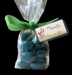 Sachet d’œufs de Pâques en chocolat goût vanille Jean Galler chez Blanche, chocolats belges artisanaux, cadeau de Pâques / Zakje paaseitjes chocolade vanille Jean Galler bij Blanche, Belgische artisanale chocolade, paas cadeau / Vanilla Easter chocolate eggs bag Jean Galler by Blanche, Belgian artisanal chocolates, Easter gift