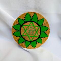 Photo de l'article Miroir de poche - Dot Art & Mandala - Chakra du Coeur