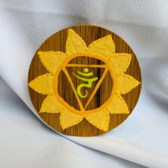 Photo de l'article Miroir de poche - Dot Art & Mandala - Chakra du Plexus Solaire