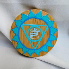 Photo de l'article Miroir de poche - Dot Art & Mandala - Chakra de la gorge