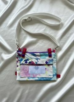 Photo de l'article Sac bandoulière de lecture / Protection pour livre / Abstract blue