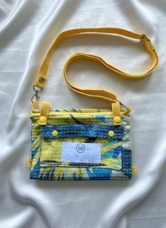 Photo de l'article Sac bandoulière de lecture / Protection pour livre / Abstract Yellow