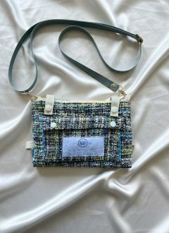 Photo de l'article Sac bandoulière de lecture / Protection pour livre / Grey Wool