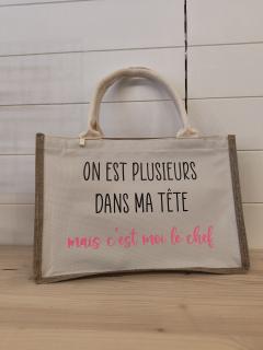 Photo de l'article Sac cabas “le chef” en toile de jute