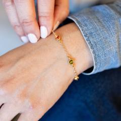 Photo de l'article Bracelet Mancia - Plaqué or 24K et cristal d'Autriche