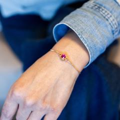 Picture of the product Nello Bracelet - 24K Gold Plated and Austrian Crystal