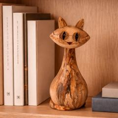 Photo de l'article Chats en bois tourné