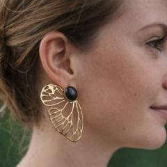 Photo de l'article Boucles d’oreilles papillon en améthyste