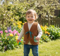 Photo de l'article 18-24 mois. Gilet de berger velours côtelé.