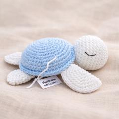 Picture of the product Crocheted turtle plush – Handmade baby gift, soft and washable