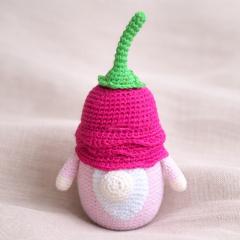 Foto van het artikel Handgemaakte gehaakte bloemgnome, huisdecoratie, ambachtelijk cadeau