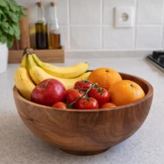 Picture of the product Solid Walnut Salad Bowl