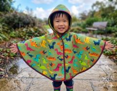Photo de l'article 9/18 mois - Cape de pluie dinosaures : douceur, couleur & aventure