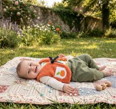 Picture of the product 6 month - Orange fur sheperd vest.