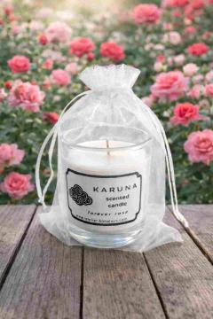 Photo de l'article Scented coconut wax candle - Where luxury comes in small packages (200 gm) Fragrance: Forever Roses