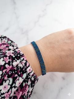 Picture of the product Miyuki Bracelet – Aurora Borealis Blue