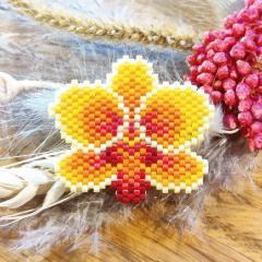 Foto van het artikel Orchidée - Pin's en perles Miyuki