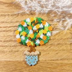 Photo de l'article Oranger - Pin’s en perles Miyuki