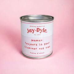 Bougie “Maman” parfum pomme d’amour – un cadeau doux, tendre et artisanal / Kaars voor mama – handgemaakt met liefde en appelkaramelgeur / “Mum” candle – handmade with love and sweet candy apple scent