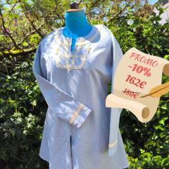 Photo de l'article Tunique Viking Bleue Brodée