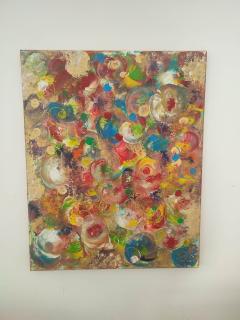 Peinture abstraite florale multicolore, œuvre originale contemporaine pour collection d’art, décoration murale design et amateur d’art belge / Kleurrijk abstract bloemenschilderij, origineel hedendaags kunstwerk voor kunstcollectie, design wanddecoratie en liefhebber van Belgische kunst / Colourful abstract floral painting, original contemporary artwork for art collection, designer wall decor and Belgian art lover