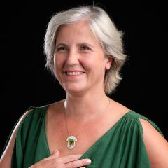 Photo de l'article Collier Art-Deco argent cristal vert UNISSON VSL10044525