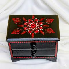 Photo de l'article Boite à bijoux upcyclée - Le Rouge et le Noir