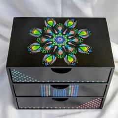 Photo de l'article Mini-commode upcyclée - Éclat de Nuit