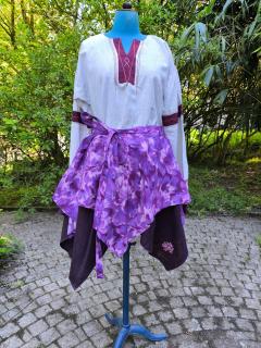 Photo de l'article Jupe 'fleur de fougere' mauve