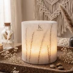 Picture of the product Natural Wax Candle Holder with Grasses