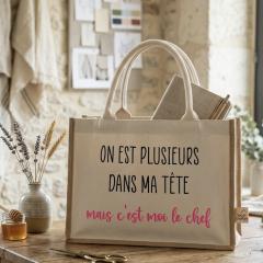 Photo de l'article Sac cabas “le chef” en toile de jute