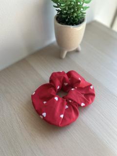 Picture of the product Red heart cotton scrunchie