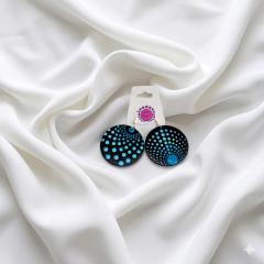 Picture of the product Dotty Dots" Wooden Earrings – Large Size - 4