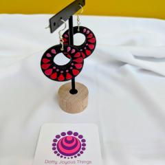 Photo de l'article Boucles d'oreille en bois "Dotty Dots" - Format small - 1