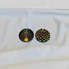 Photo de l'article Boucles d'oreille en bois "Dotty Dots"  - Format large - 5