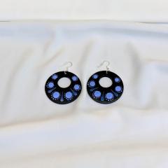 Photo de l'article Boucles d'oreille en bois "Dotty Dots"  - Format large - 9