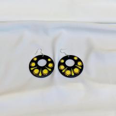 Photo de l'article Boucles d'oreille en bois "Dotty Dots"  - Format large - 11