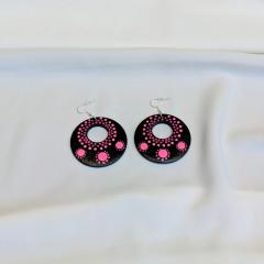 Photo de l'article Boucles d'oreille en bois "Dotty Dots"  - Format large - 12