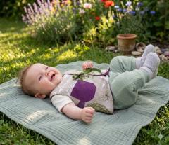 Picture of the product 6 month - Linen Sheperd vest.