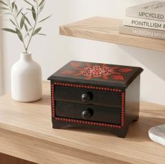 Photo de l'article Boite à bijoux upcyclée - Le Rouge et le Noir