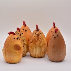 Picture of the product Egg-shaped wooden hen (Large model)