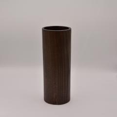 Photo de l'article Vase cylindrique châtaignier ébonisé