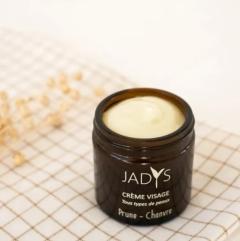 Crème visage hydratante prune & chanvre – soin naturel riche et apaisant / Hydraterende crème met pruim en hennep – voedend en verzachtend / Prune & hemp moisturizing cream – natural and soothing skincare