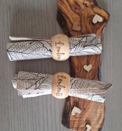 Photo de l'article Ronds de serviettes en bois.