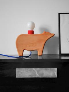Photo de l'article Lampe Ours - Rouge et bleu marine